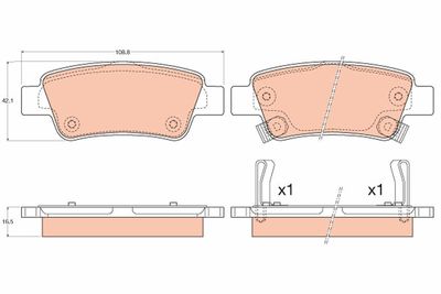 Pastiglie freno posteriore Honda cr-v 10/12>