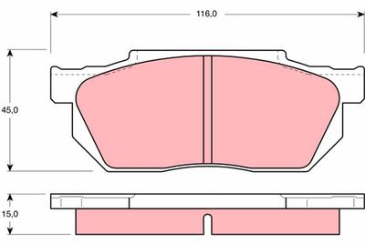 Pastiglie freno anteriore Honda civic III hatchback 1987 1989