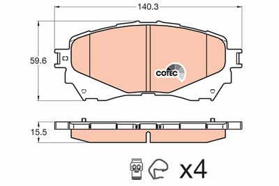 Pastiglie freno anteriore Mazda 6 10/12>