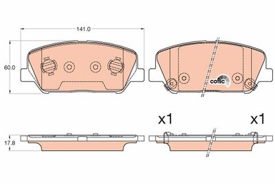 Pastiglie freno anteriore Hyundai I30 11/11>