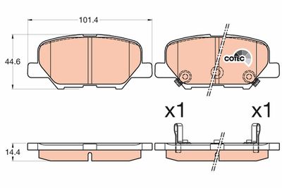 Pastiglie freno posteriore Mazda 6 10/12>