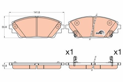 Pastiglie freno anteriore Mazda 3 07/13>