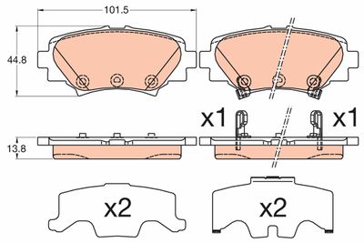Pastiglie freno posteriore Mazda 3 07/13>