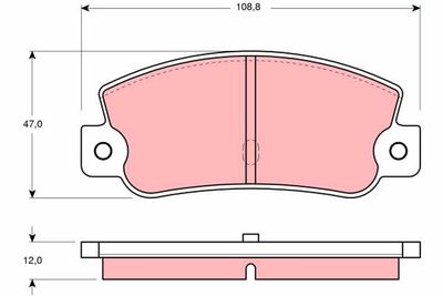 Pastiglie freno posteriore Fiat croma/delta I /thema 1987 1992