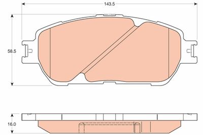 Pastiglie freno anteriore Lexus es 300 08/01-10/06