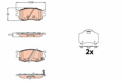 Pastiglie freno anteriore Hyundai I20 2008 >>