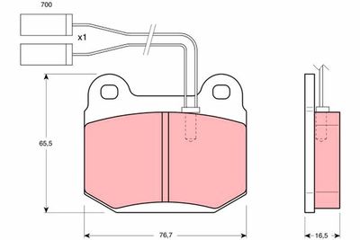 Pastiglie freno anteriore Alfa Romeo 75 1987 1992