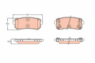 Pastiglie freno posteriore Hyundai Hyundai IX20 2010 >>
