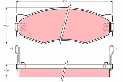 Pastiglie freno anteriore pick up 1997 2001