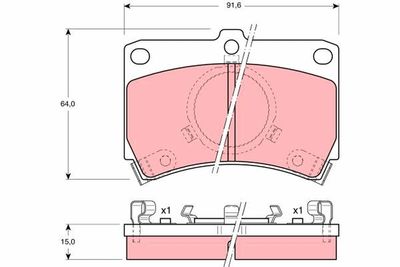 Pastiglie freno anteriore Mazda 323 III hatchback 1985 1989