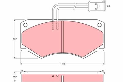 Pastiglie freno anteriore Iveco turbo daily 45/11 1991 1996