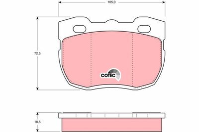 Pastiglie freno anteriore Land Rover range Rover I 1985 1991