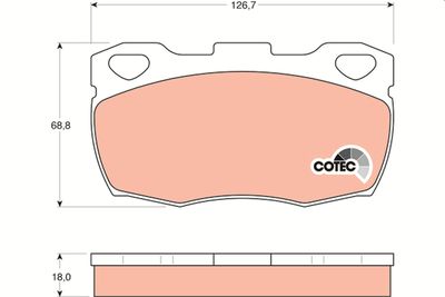 Pastiglie freno posteriore Land Rover defender 1990 1994