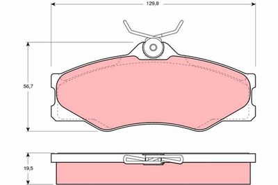 Pastiglie freno anteriore Volkswagen Transporter T3 flatbed / 1986 1992