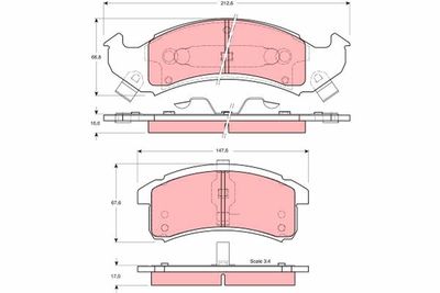 Pastiglie freno anteriore pontiac trans sport '89 1993 1997