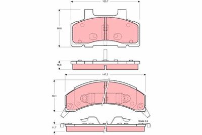 Pastiglie freno anteriore Chevrolet lumina apv 1989 1996