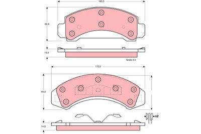 Pastiglie freno anteriore Ford usa aerostar 1986 1997
