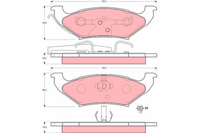 Pastiglie freno posteriore Chrysler voyager III Chrysler voyager / gran