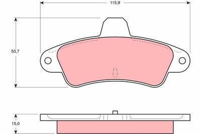 Pastiglie freno posteriore Ford mondeo I saloon 1994 1996