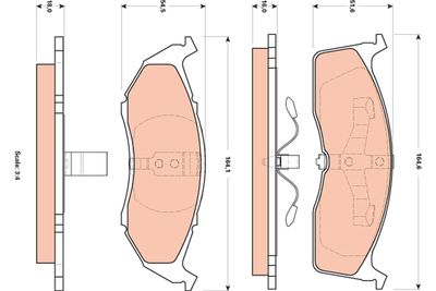 Pastiglie freno anteriore Chrysler 300 m 2000 2004