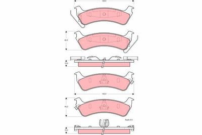 Pastiglie freno posteriore Jeep grand cherokee I 1995 1999