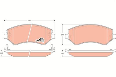 Pastiglie freno anteriore Jeep cherokee 2003 ->