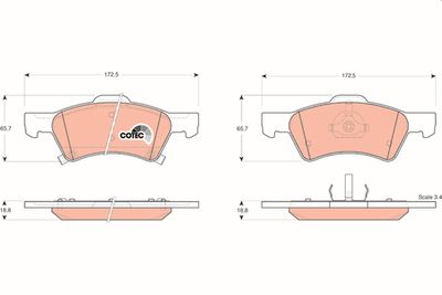 Pastiglie freno anteriore Chrysler voyager III 2000 ->