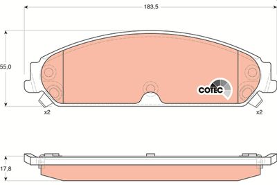 Pastiglie freno anteriore Chrysler 300 c estate 2005 ->