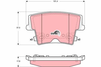 Pastiglie freno posteriore Chrysler 300 c 2005 ->