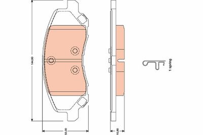 Pastiglie freno anteriore Jeep compass 2006 ->