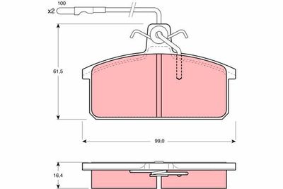 Pastiglie freno anteriore Seat ronda 1984 1986