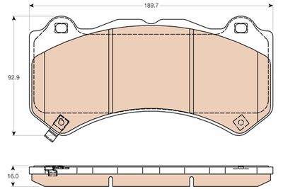 Pastiglie freno anteriore Jeep (Chrysler) grand cherokee 11/10>