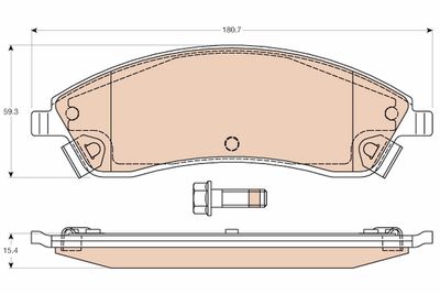 Pastiglie freno anteriore cadillac (gm) srx 01/04-12/11