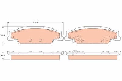 Pastiglie freno posteriore cadillac cts/ cts sport 2003>