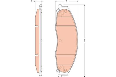 Pastiglie freno anteriore cadillac (gm) cts - sts 06/02- ->