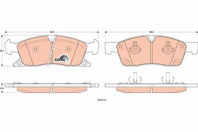 Pastiglie freno anteriore Jeep (Chrysler) grand cherokee