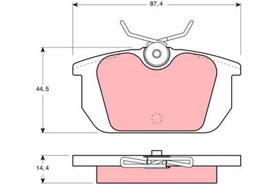 Pastiglie freno posteriore Fiat marea/tempra/Alfa 155 1990 1996