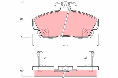 Pastiglie freno anteriore Rover 200 1995 2000