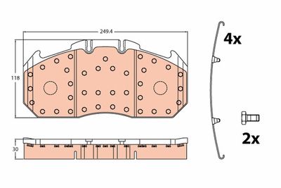 Patt. freno V.I. V.I. tga series t.t. (01->) e.tech 440.26T truck tractor