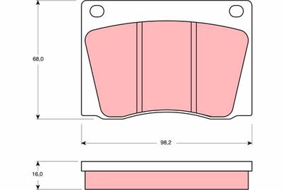 Pastiglie freno anteriore lotus excel 1983 1986