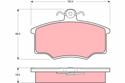 Pastiglie freno anteriore Audi 100 1978 1982