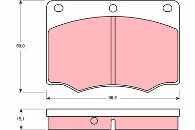 Pastiglie freno anteriore Ford granada estate 1972 1976