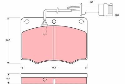 Pastiglie freno anteriore Ford granada 1981 1985