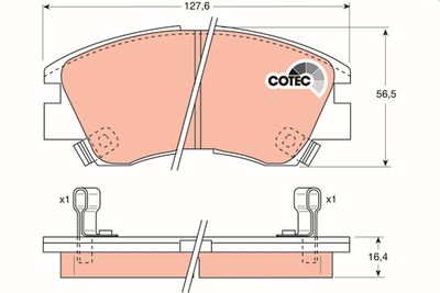Pastiglie freno anteriore Mitsubishi L300 1986 1994