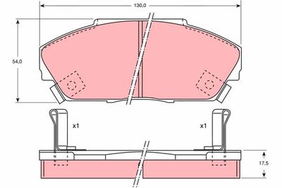 Pastiglie freno anteriore Honda accord III 1987 1989