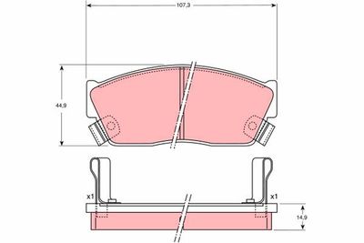 Pastiglie freno anteriore Honda civic II hatchback 1984 1987