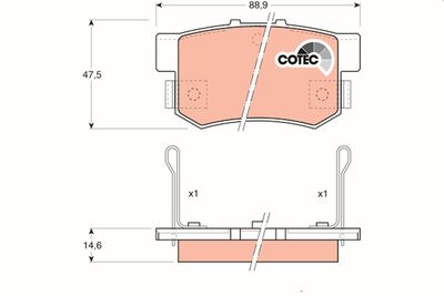 Pastiglie freno posteriore Rover 600 1996 1999