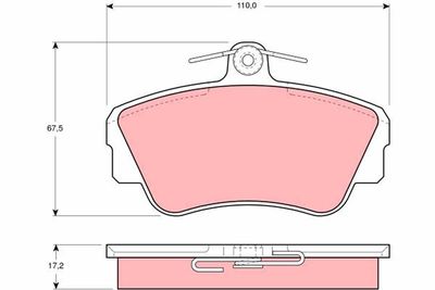 Pastiglie freno anteriore Volvo 460 l 1991 1996