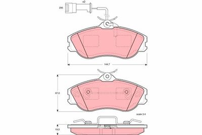 Pastiglie freno anteriore Audi 100 1986 1990