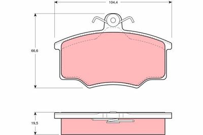Pastiglie freno anteriore Volvo 340-360 saloon 1984 1987